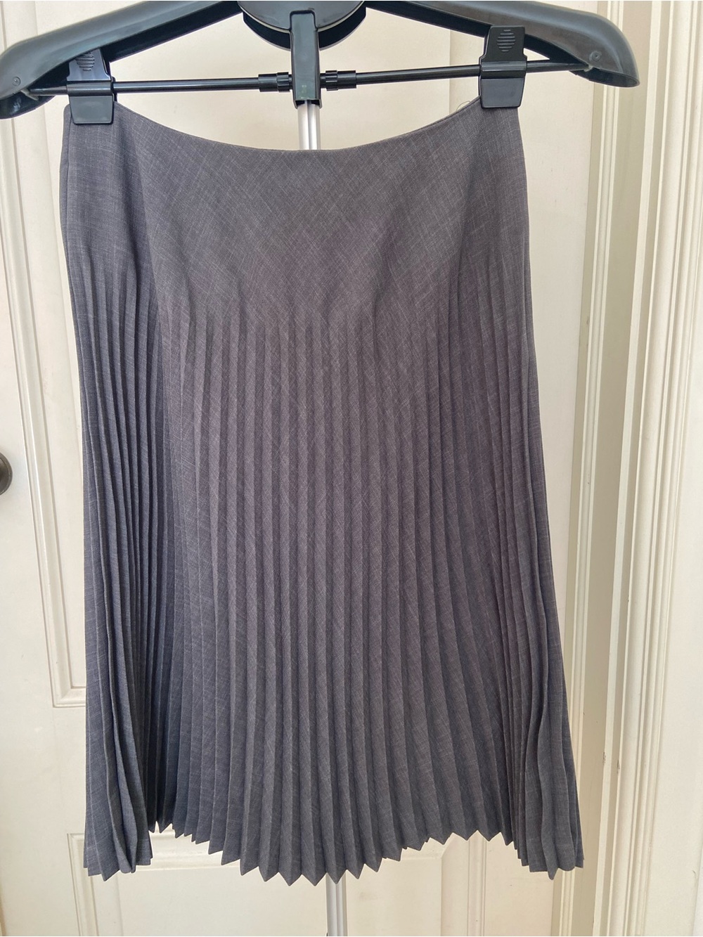 Gray Pleated Midi Skirt size 6